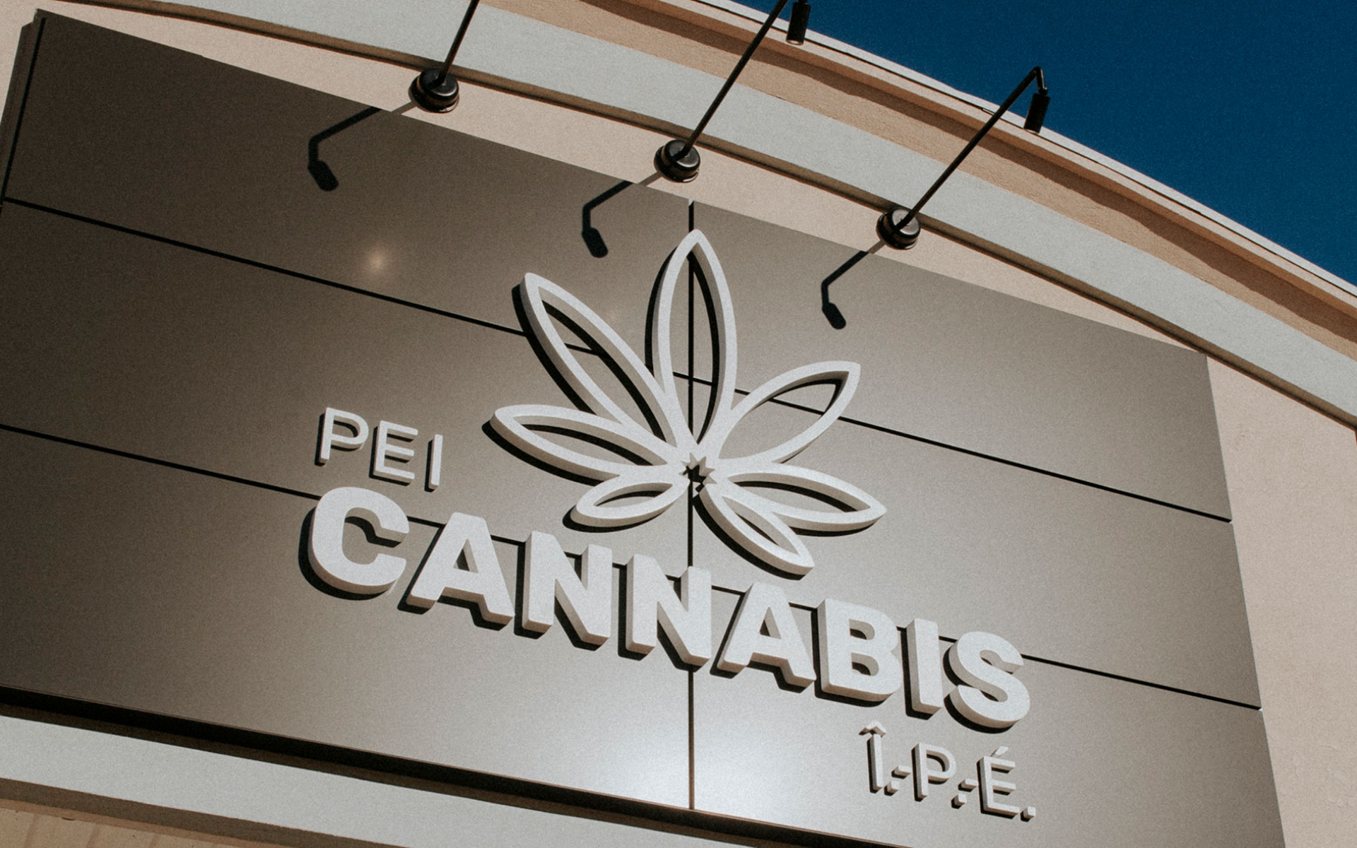 PEI-Cannabis-Signage PEI Cannabis exterior logo signage.