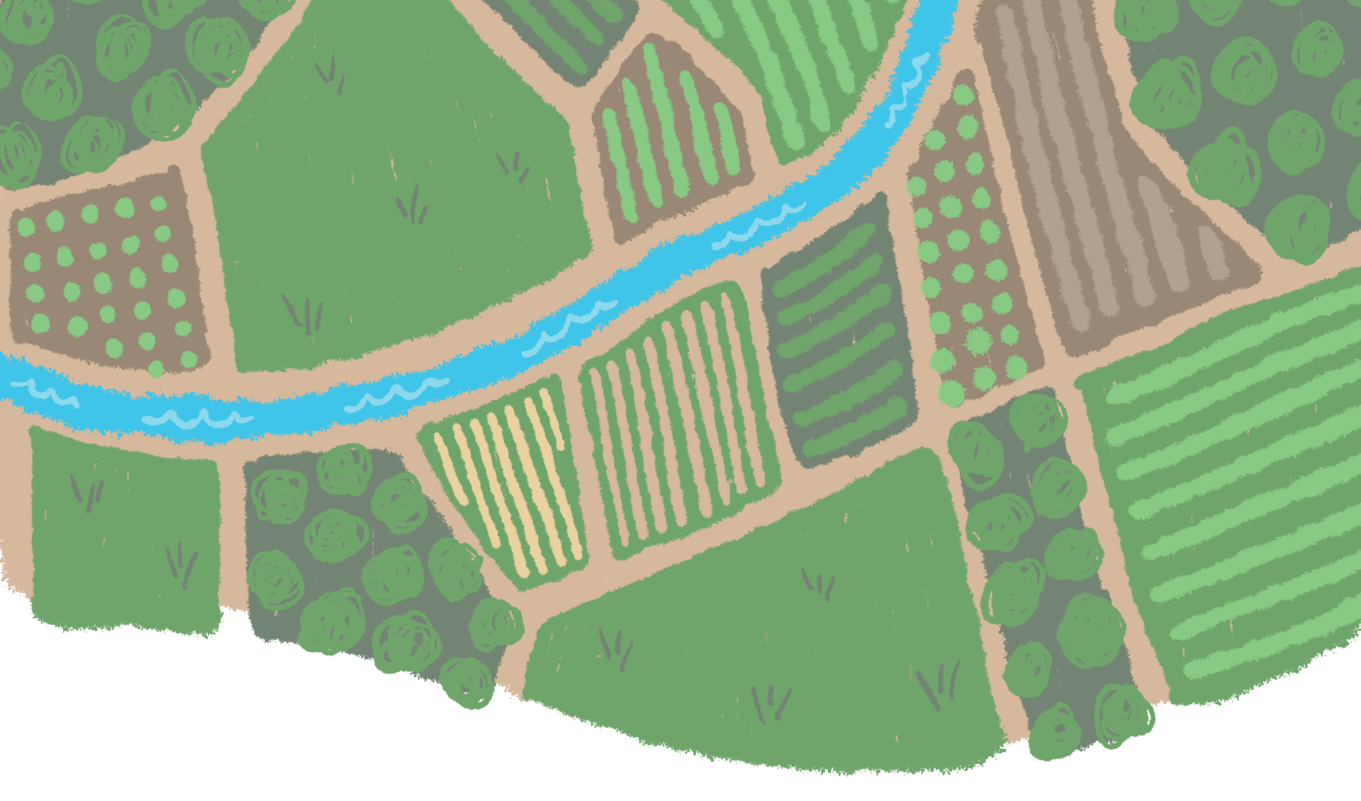 Valley-REN-Coverpage Illustrated overhead view of Annapolis Valley farmland.